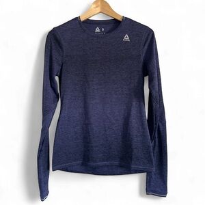 Reebok Speedwick Purple and Black Performance Long Sleeve Top